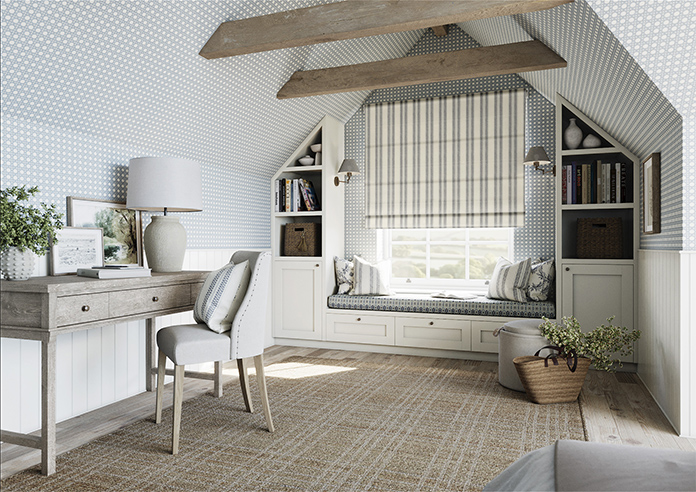 Noble Stripe, Hudds - Twist&Fit Roman Blind - Image 6